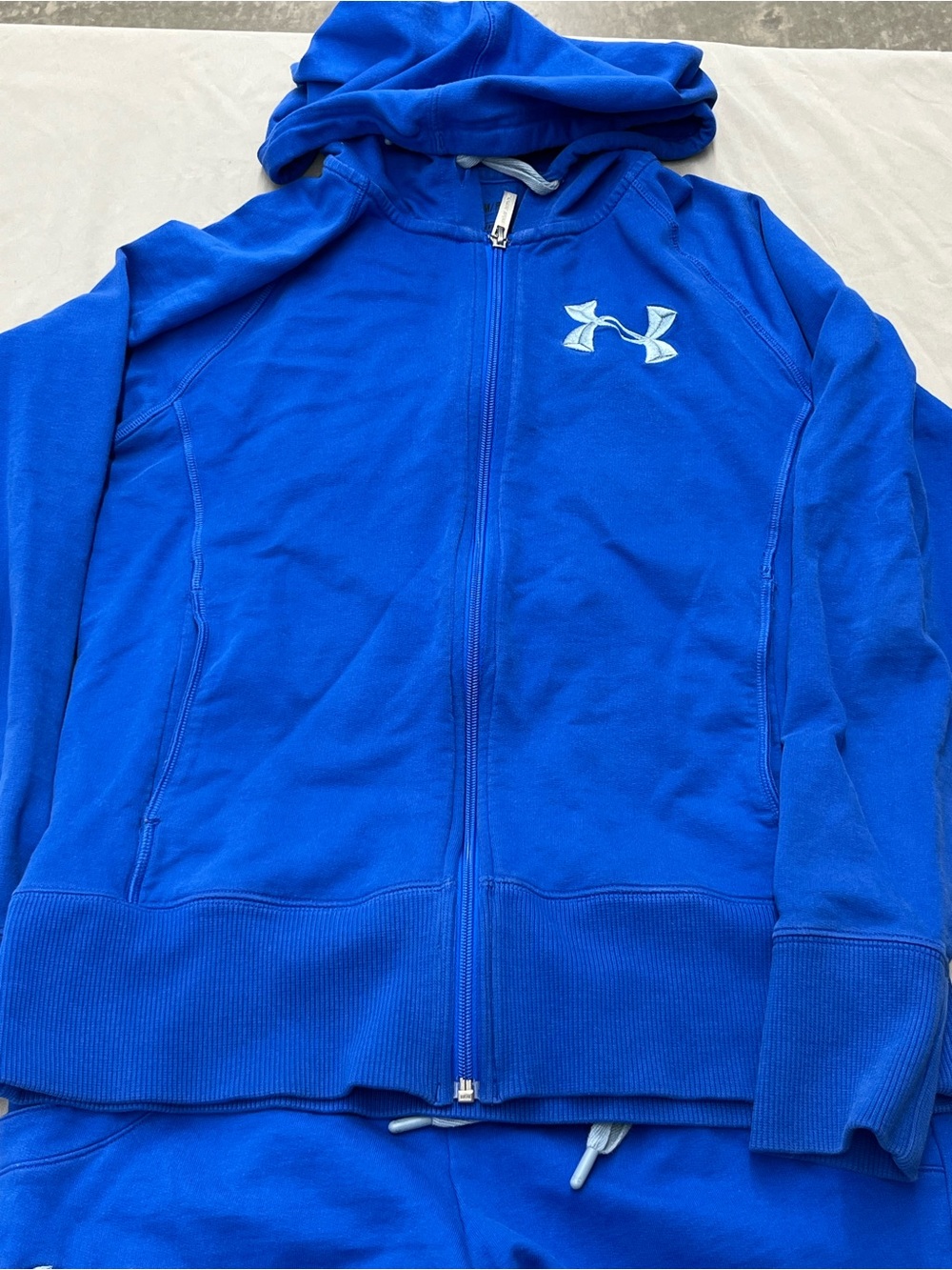 Under Armour Women's Royal Blue Track Jacket and Joggers Set - Picture 3 of 7